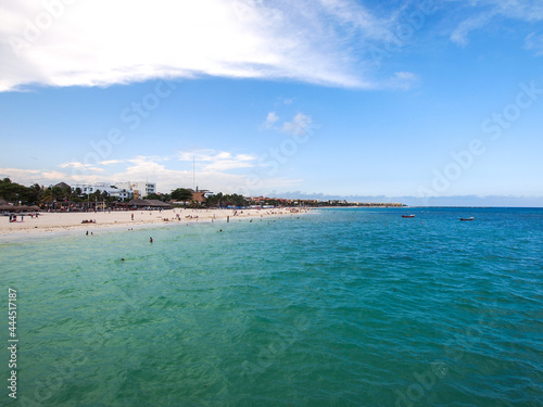 Sea and beach in Playa del Carmen, Quintana Roo, Mexico,