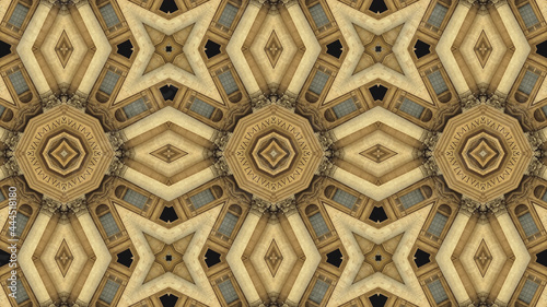 Kaleidoscope composition pattern from St Peters Basilica  Rome