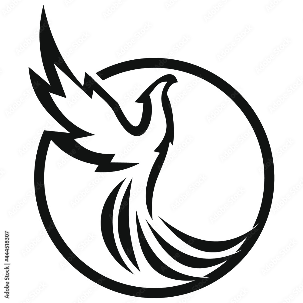 Fototapeta premium phoenix bird logo