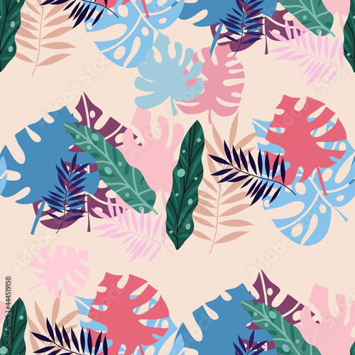 Tropical leaves pattern 1