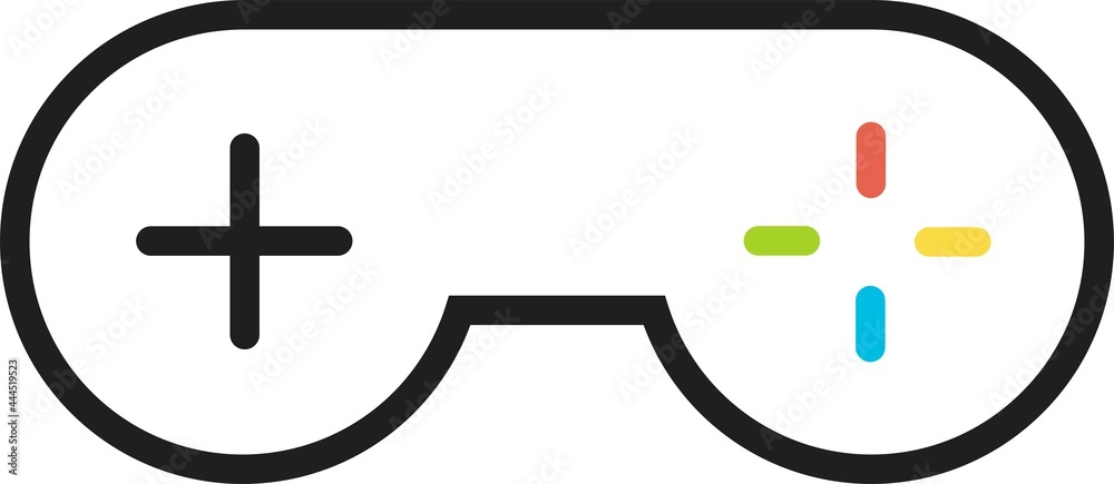 Gamepad, joypad, icon. Video game controller vector illustration. Gamepad, joypad, icon. Video game controller vector illustration.