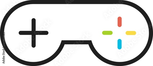 Gamepad, joypad, icon. Video game controller vector illustration.