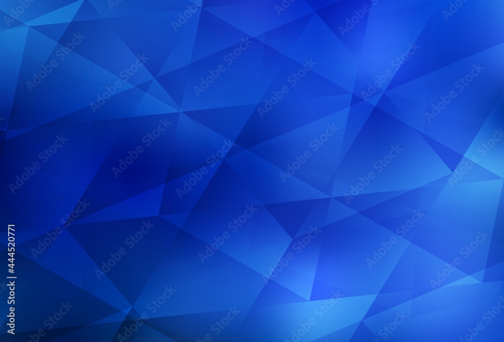 Light BLUE vector triangle mosaic background.