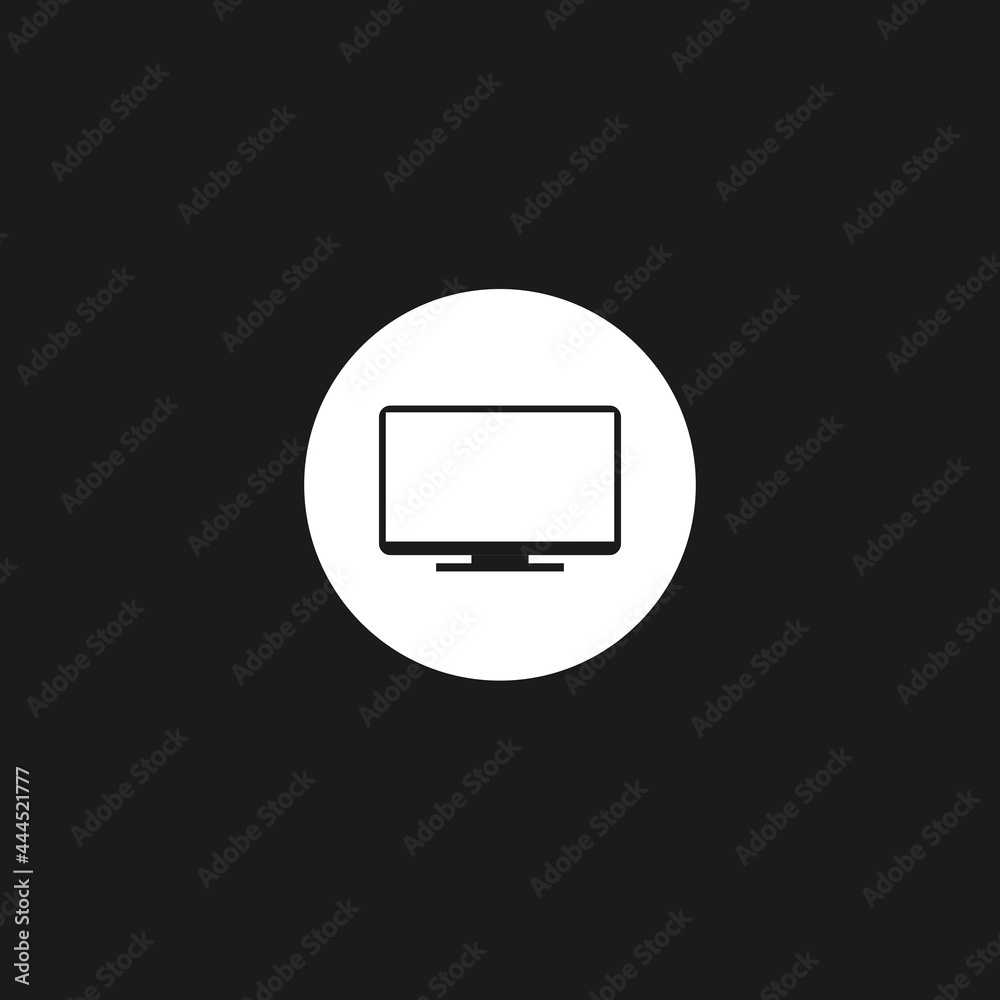 v monitor icon. Vector Illustration for mobile concept and web design v monitor icon. Vector Illustration for mobile concept and web design