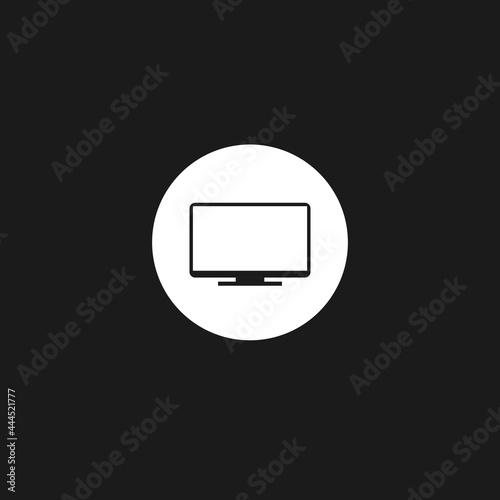 v monitor icon. Vector Illustration for mobile concept and web design