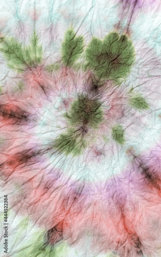 Obraz premium Watercolor Shibori Psychedelic Kaleidoscope. Die