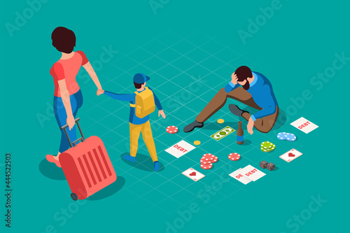 Casino Isometric Background
