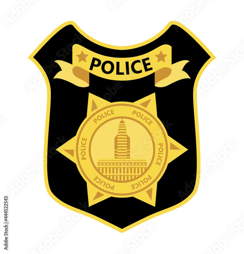 shield with a ribbon