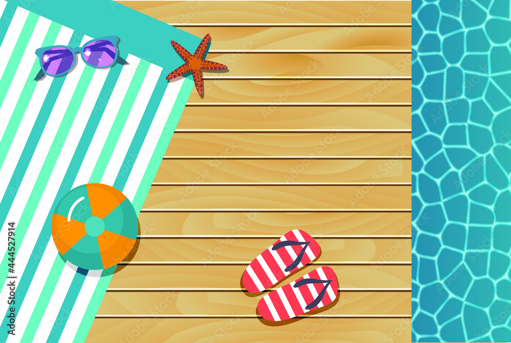 Obraz premium vector background template for summer holidays