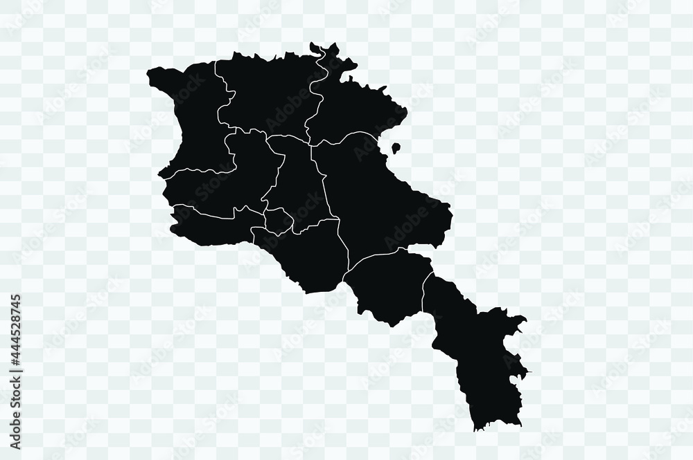 Armenia Map map black Color on Backgound Png