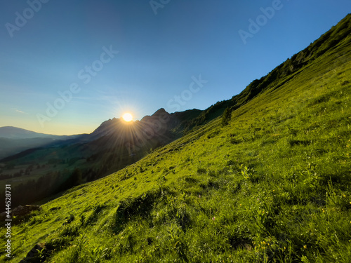 Wandern auf die L  tispitz im Alpstein Schweiz