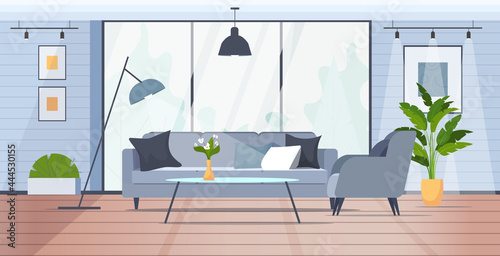 modern living rom interior empty no people house room with furniture