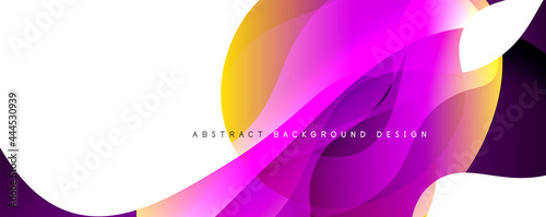 Trendy simple fluid color gradient abstract background with dynamic wave line effect. Vector Illustration For Wallpaper  Banner  Background  Card  Book Illustration  landing page