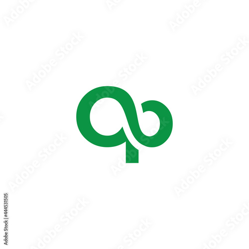 modern op letter  logo design
