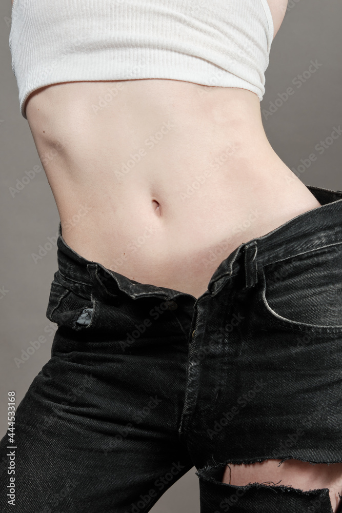Naklejka premium slim female body