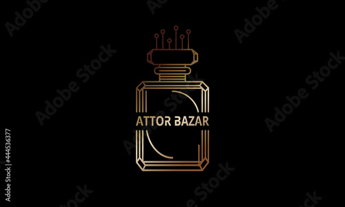 Perfume logo design template creative vector design