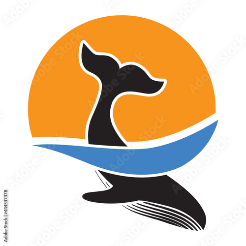 abstract humpback whale 