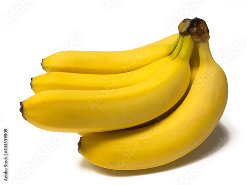 a bunch of bananas on white background