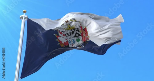 Osorno Flag, Chile. Loop photo