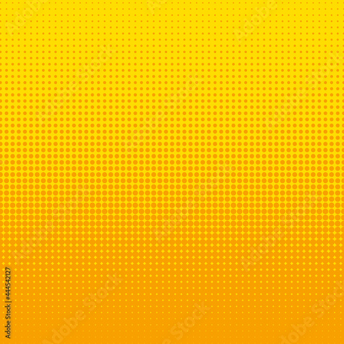Square background in yellow colors. Vectral design from circles of different diameters for the formation of bright, summer cards, banners, posters, etc.