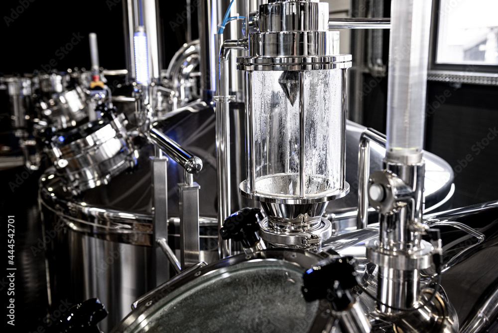 Craft beer brewing equipment in privat brewery Craft beer brewing equipment in privat brewery