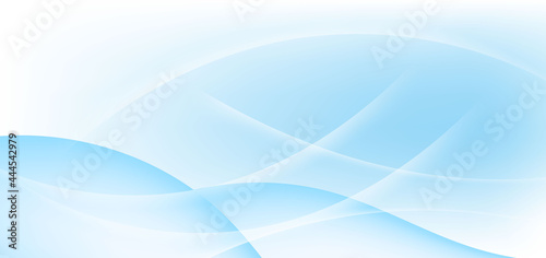 Abstract soft blue background with dynamic waves shape.