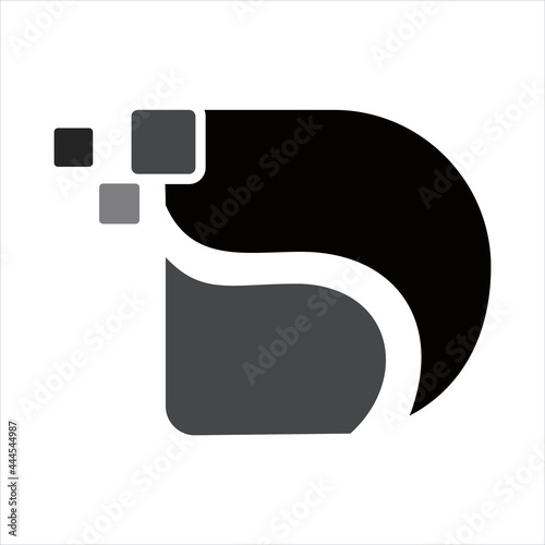 creative design vector simple logo initial ds