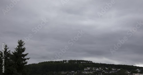 rainy and stormy Weather over the Hill photo