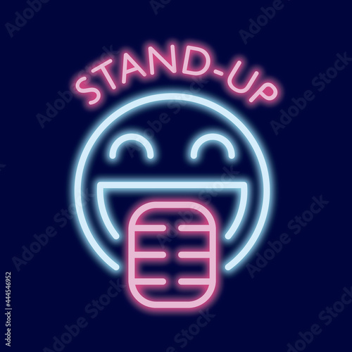 Vector logo of a stand-up, humorous show