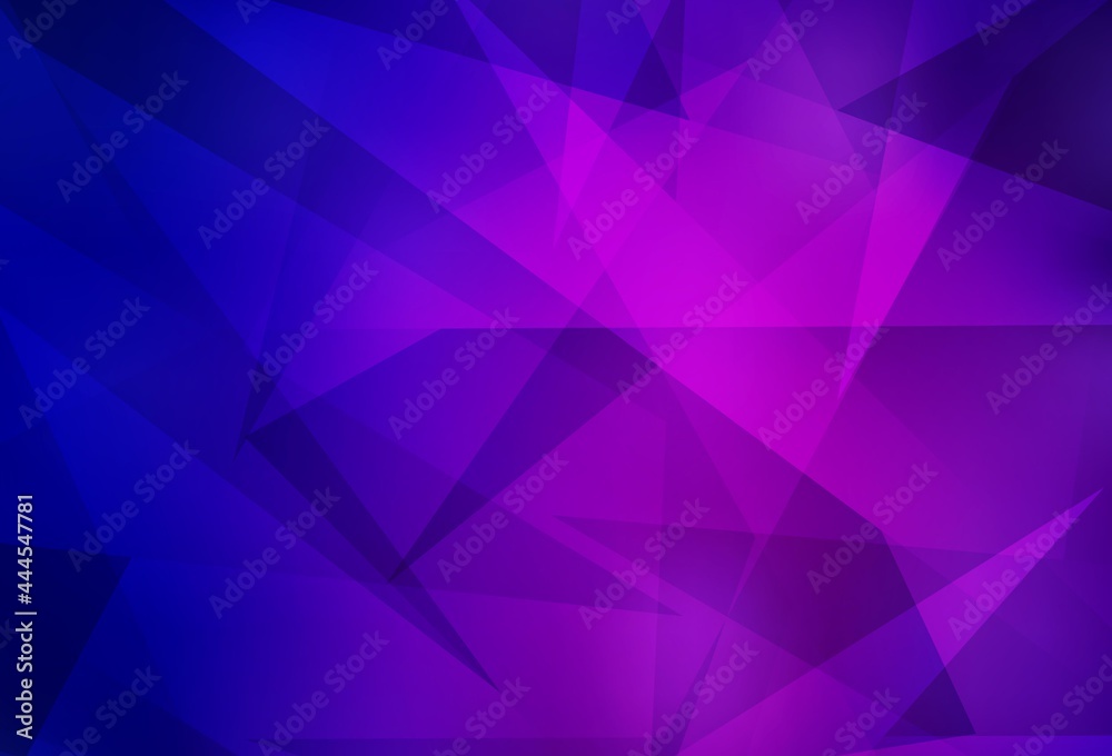 Dark Purple, Pink vector template with crystals, triangles. Dark Purple, Pink vector template with crystals, triangles.