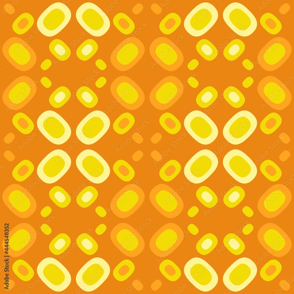 Rounded abstract seamless pattern - accent for any surfaces. Rounded abstract seamless pattern - accent for any surfaces.