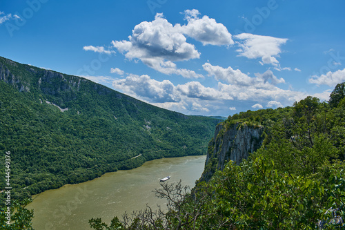 A view over the river Danube from the Ciucaru Mare peak photo