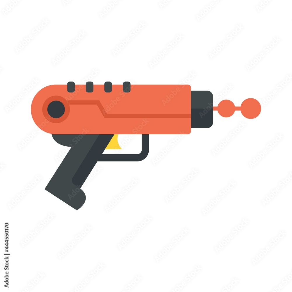 Obraz premium Ray blaster icon flat isolated vector