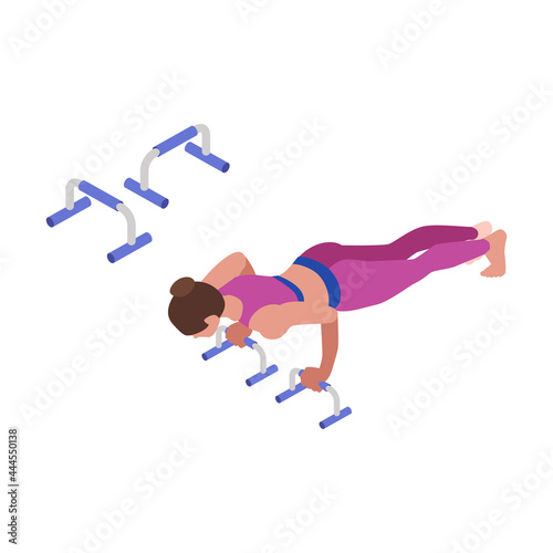 Fitness Isometric Icon