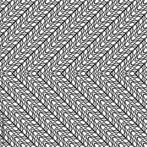 Design seamless monochrome zigzag pattern