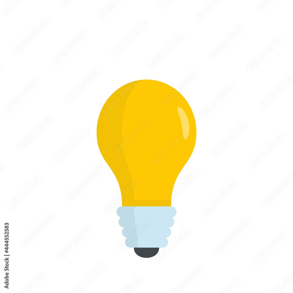 Idea bulb icon flat isolated vector Idea bulb icon flat isolated vector