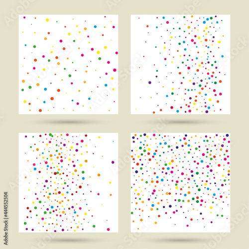 Chaotic background with irregular dots