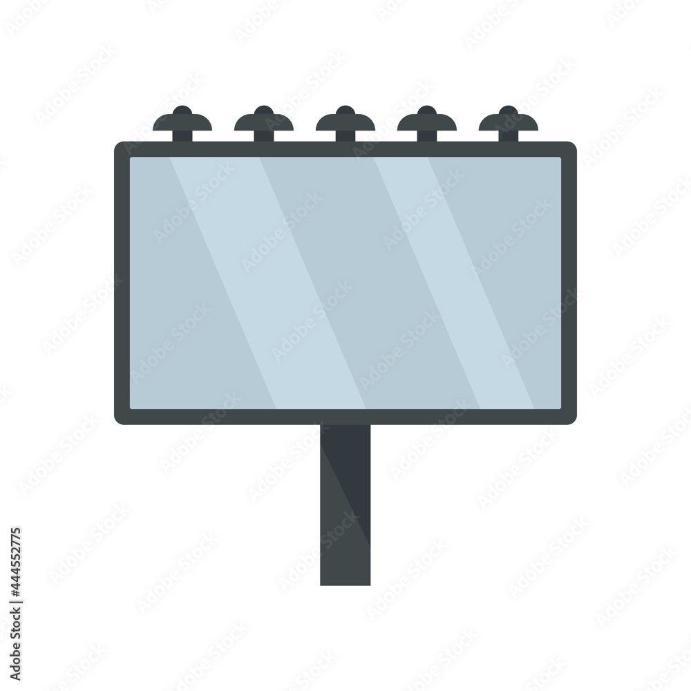 Obraz premium City billboard icon flat isolated vector