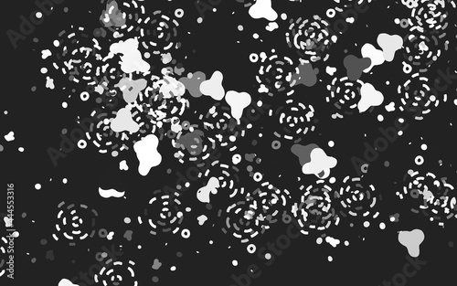 Light Gray vector texture with abstract forms.