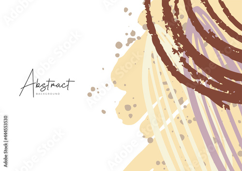 abstract creative universal cover design templates with floral and leaves