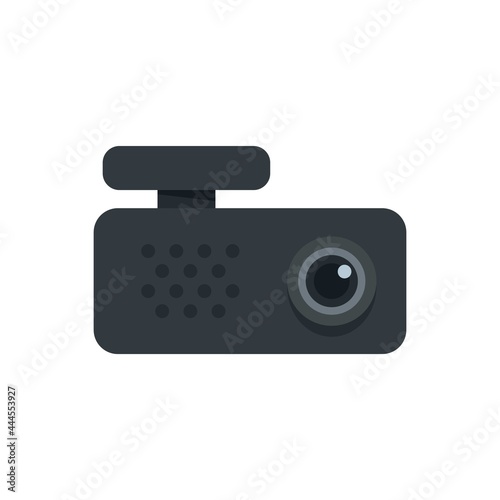 Car dvr recorder icon flat isolated vector