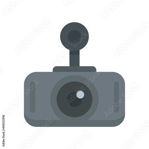 Modern car recorder icon flat isolated vector
