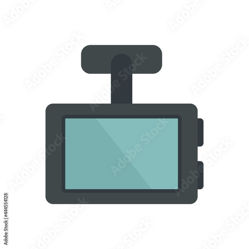Vehicle dvr icon flat isolated vector