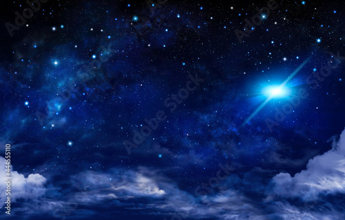 Night Sky, Milky Way, Galaxy background © nj_musik