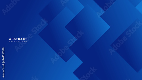 Abstract Dark Blue Background. Blue abstract background vector with blank space for text. Minimal geometric background. Dynamic blue shapes composition with blue lines. Abstract background modern art