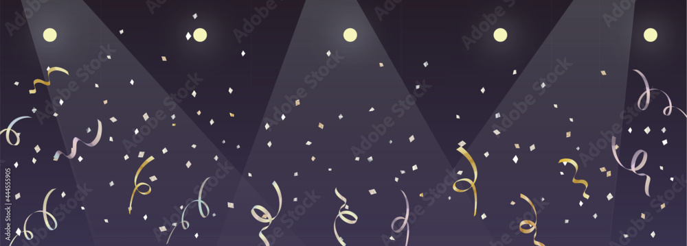 ライブ会場と紙吹雪の背景 Stock Vector Adobe Stock