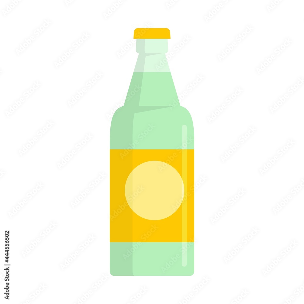Fruit soda drink icon flat isolated vector Fruit soda drink icon flat isolated vector