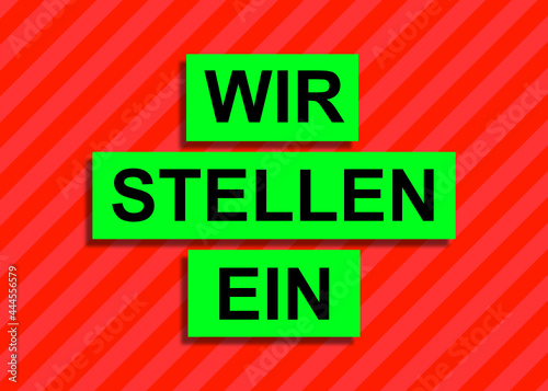 Wir stellen ein