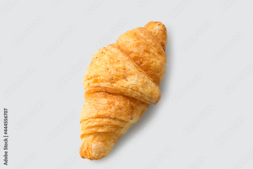 Fresh croissants isolated on white background  - Clipping path
