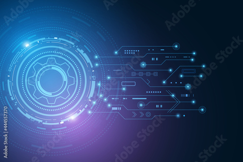 digital technology and engineering, digital telecoms concept, Hi-tech, futuristic technology background, vector illustration.	
